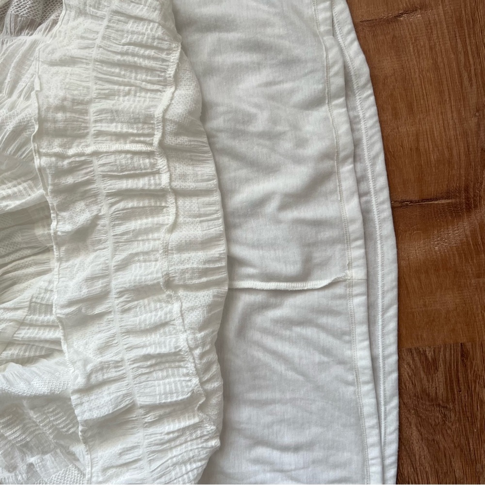Disney White and Green Ruched Ruffled Sundress - Picture 5 of 5